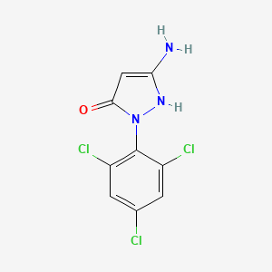 5-Amino-2-(2,4,6-trichloro-phenyl)-1,2-dihydro-pyrazol-3-one - 
