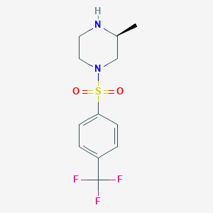 (S)-3-METHYL-1-((4-(TRIFLUOROMETHYL)PHENYL)SULFONYL)PIPERAZINE - 