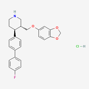 (3R,4S)-rel-3-((Benzo[d][1,3]dioxol-5-yloxy)methyl)-4-(4'-fluoro-[1,1'-biphenyl]-4-yl)piperidine hydrochloride - 
