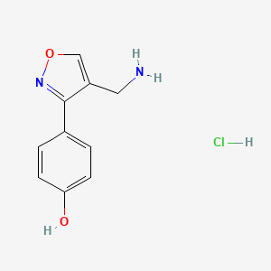 4-[4-(Aminomethyl)isoxazol-3-yl]phenol - 