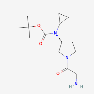 [(R)-1-(2-Amino-acetyl)-pyrrolidin-3-yl]-cyclopropyl-carbamic acid tert-butyl ester - 