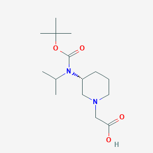 [(R)-3-(tert-Butoxycarbonyl-isopropyl-amino)-piperidin-1-yl]-acetic acid - 