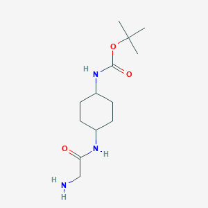 [4-(2-Amino-acetylamino)-cyclohexyl]-carbamic acid tert-butyl ester - 