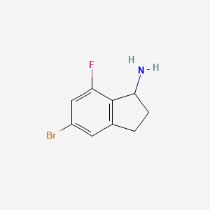 5-Bromo-7-fluoro-2,3-dihydro-1H-inden-1-amine - 1337745-23-9