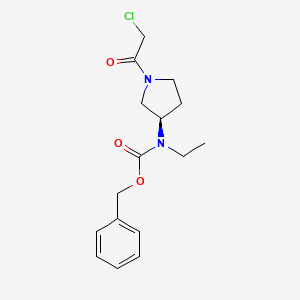 [(R)-1-(2-Chloro-acetyl)-pyrrolidin-3-yl]-ethyl-carbamic acid benzyl ester - 
