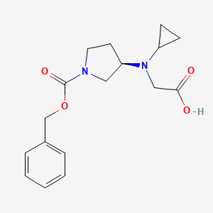 (R)-3-(Carboxymethyl-cyclopropyl-amino)-pyrrolidine-1-carboxylic acid benzyl ester - 