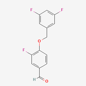4-((3,5-Difluorobenzyl)oxy)-3-fluorobenzaldehyde - 