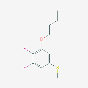 (3-Butoxy-4,5-difluorophenyl)(methyl)sulfane - 1443351-02-7