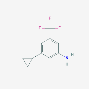 3-Cyclopropyl-5-(trifluoromethyl)aniline - 