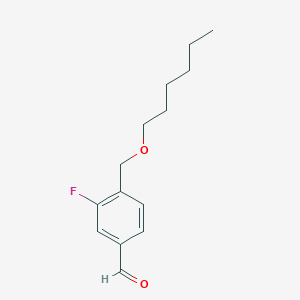 3-Fluoro-4-[(n-hexyloxy)methyl]benzaldehyde - 