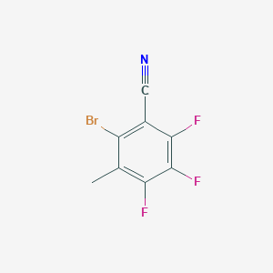 2-Bromo-4,5,6-trifluoro-3-methylbenzonitrile - 