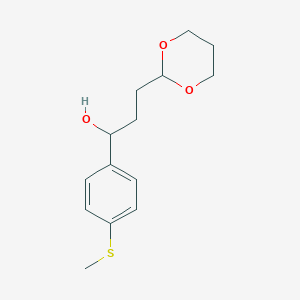 3-[2-(1,3-Dioxanyl)]-1-(4-methylthiophenyl)-1-propanol - 