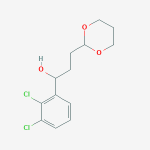 1-(2,3-Dichlorophenyl)-3-[2-(1,3-dioxanyl)]-1-propanol - 