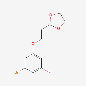 2-[2-(3-Bromo-5-fluoro-phenoxy)ethyl]-1,3-dioxolane - 