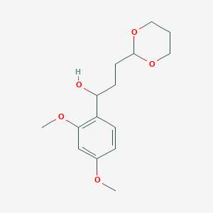 1-(2,4-Dimethoxyphenyl)-3-[2-(1,3-dioxanyl)]-1-propanol - 