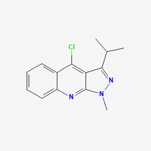 4-chloro-3-isopropyl-1-methyl-1H-pyrazolo[3,4-b]quinoline - 