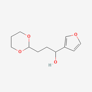 3-[2-(1,3-Dioxanyl)]-1-(3-furyl)-1-propanol - 