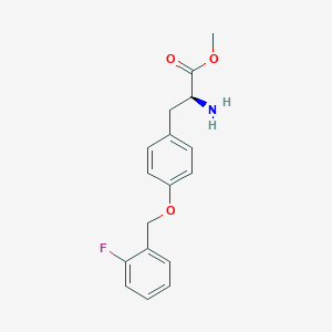 (S)-methyl 3-(4-(2-fluorobenzyloxy)phenyl)-2-aminopropanoate - 