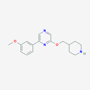 2-((Piperidin-4-yl)methoxy)-6-(3-methoxyphenyl)pyrazine - 1206970-23-1