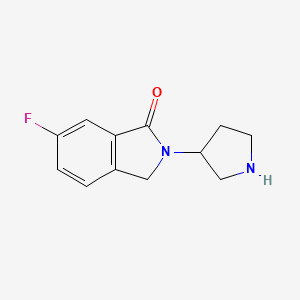 6-Fluoro-2-(pyrrolidin-3-yl)isoindolin-1-one - 