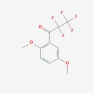 1-(2,5-Dimethoxyphenyl)-2,2,3,3,3-pentafluoropropan-1-one - 