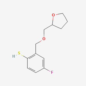 4-Fluoro-2-[(tetrahydrofurfuryloxy)methyl]thiophenol - 