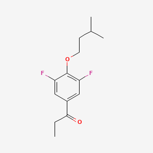1-(3,5-Difluoro-4-(isopentyloxy)phenyl)propan-1-one - 1443348-19-3