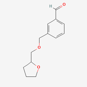 3-(((Tetrahydrofuran-2-yl)methoxy)methyl)benzaldehyde - 