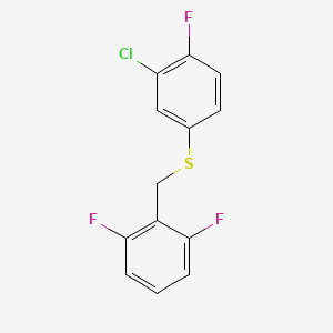 (3-Chloro-4-fluorophenyl)(2,6-difluorobenzyl)sulfane - 