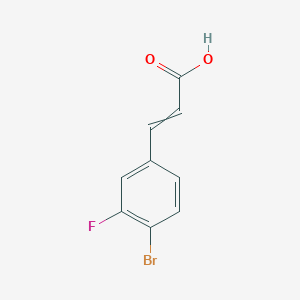 3-(4-Bromo-3-fluorophenyl)prop-2-enoic acid - 