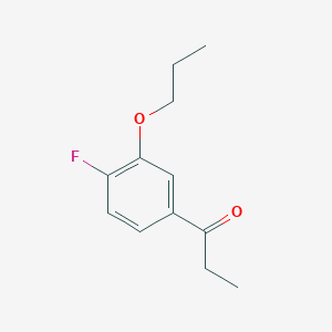 1-(4-Fluoro-3-propoxyphenyl)propan-1-one - 