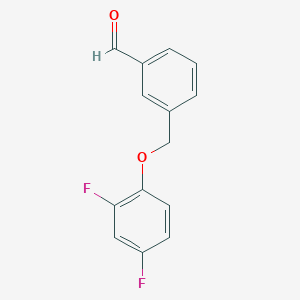 3-((2,4-Difluorophenoxy)methyl)benzaldehyde - 