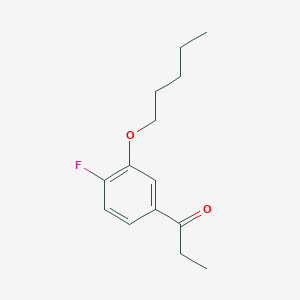 1-(4-Fluoro-3-(pentyloxy)phenyl)propan-1-one - 