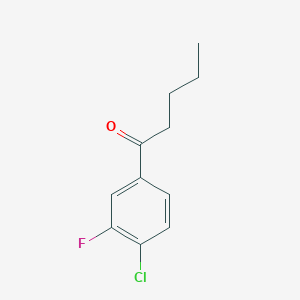 1-(4-Chloro-3-fluorophenyl)pentan-1-one - 