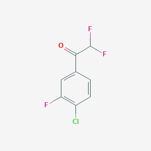 1-(4-Chloro-3-fluorophenyl)-2,2-difluoroethanone - 