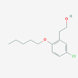 3-Chloro-6-n-pentoxyphenethyl alcohol - 