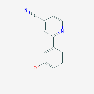 2-(3-Methoxyphenyl)isonicotinonitrile - 