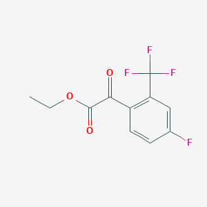 (4-Fluoro-2-trifluoromethylphenyl)oxo-acetic acid ethyl ester - 