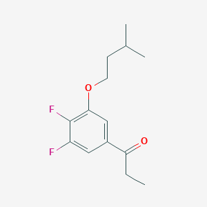 1-(3,4-Difluoro-5-(isopentyloxy)phenyl)propan-1-one - 