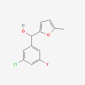 3-Chloro-5-fluorophenyl-(5-methyl-2-furyl)methanol - 