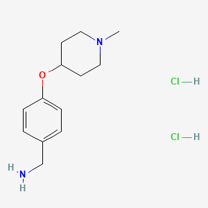 (4-((1-Methylpiperidin-4-yl)oxy)phenyl)methanamine dihydrochloride - 