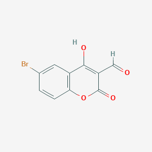 6-Bromo-4-hydroxy-2-oxo-2H-chromene-3-carbaldehyde - 25863-93-8