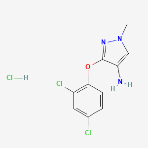3-(2,4-Dichlorophenoxy)-1-methyl-1H-pyrazol-4-amine hydrochloride - 