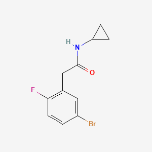 2-(5-Bromo-2-fluorophenyl)-N-cyclopropylacetamide - 