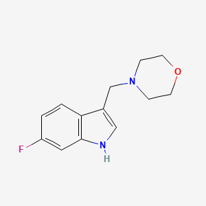 4-((6-Fluoro-1H-indol-3-yl)methyl)morpholine - 