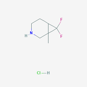 7,7-Difluoro-1-methyl-3-azabicyclo[4.1.0]heptane hydrochloride - 