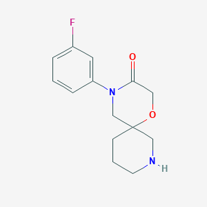 4-(3-Fluorophenyl)-1-oxa-4,8-diazaspiro[5.5]undecan-3-one - 