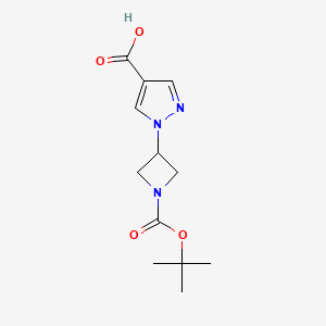 1-{1-[(tert-Butoxy)carbonyl]azetidin-3-yl}-1H-pyrazole-4-carboxylic acid - 