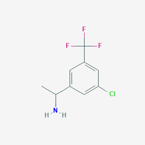 1-(3-Chloro-5-(trifluoromethyl)phenyl)ethanamine - 