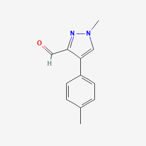 1-Methyl-4-(4-methylphenyl)-1H-pyrazole-3-carbaldehyde - 